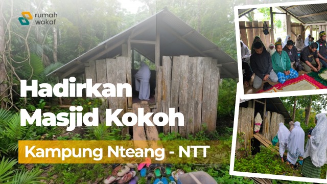 Gotong royong Hadirkan Masjid Kokoh Kampung Nteang NTT