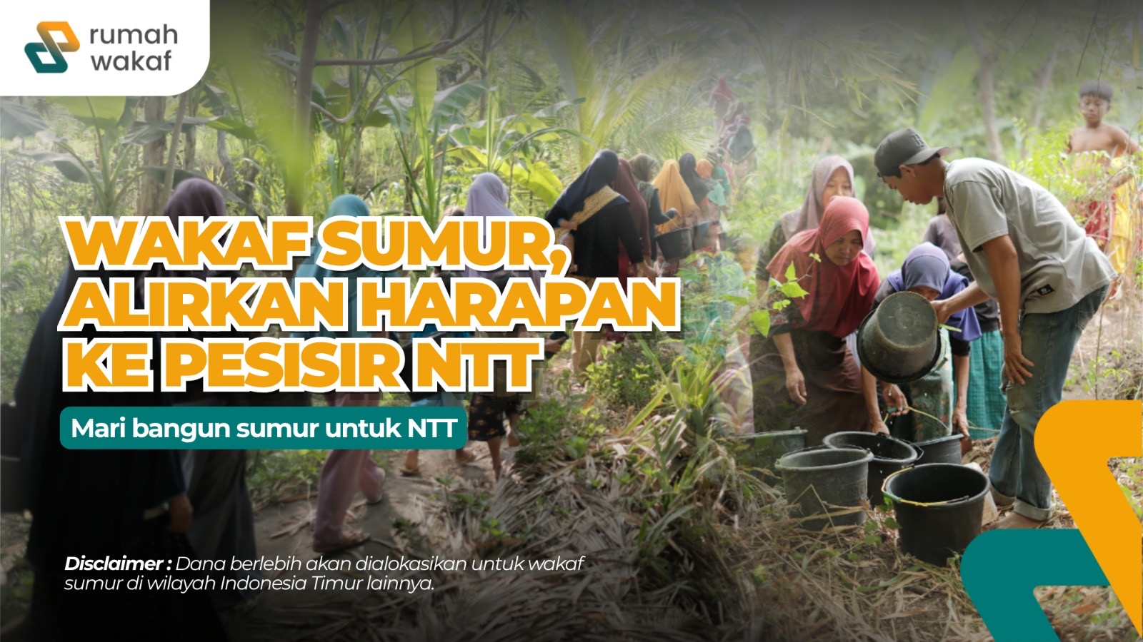 WAKAF SUMUR, ALIRKAN HARAPAN KE PESISIR NTT